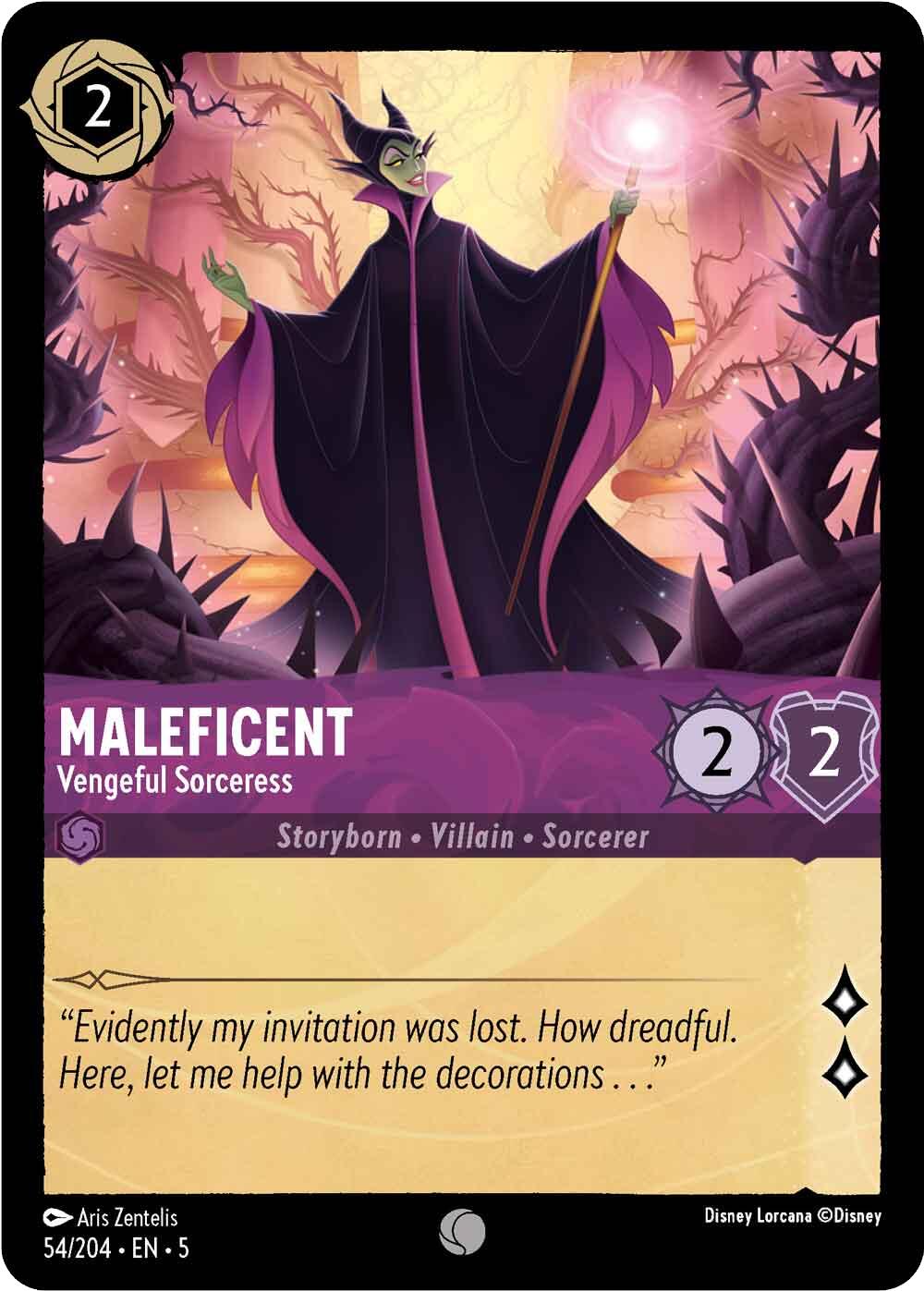 Maleficent - Vengeful Sorceress (54/204) [Shimmering Skies] | Devastation Store