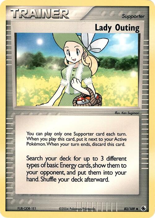 Lady Outing (83/109) (Theme Deck Exclusive) [EX: Ruby & Sapphire] | Devastation Store