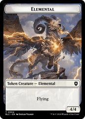 Elemental // Shark Double-Sided Token [Bloomburrow Commander Tokens] | Devastation Store