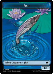 Bird (011) // Fish Double-Sided Token [Bloomburrow Commander Tokens] | Devastation Store