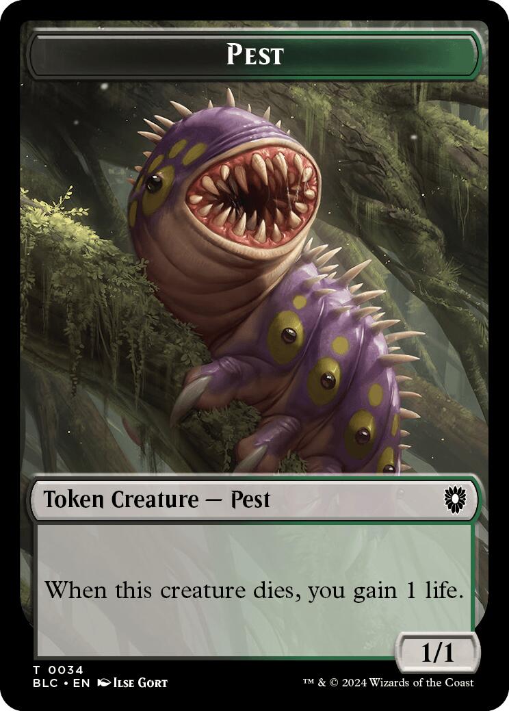 Pest // Shapeshifter Double-Sided Token [Bloomburrow Commander Tokens] | Devastation Store