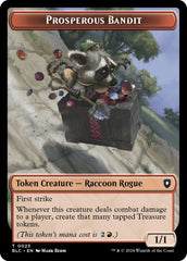 Prosperous Bandit // Treasure Double-Sided Token [Bloomburrow Commander Tokens] | Devastation Store