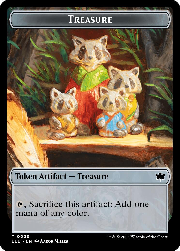 Cat // Treasure Double-Sided Token [Bloomburrow Commander Tokens] | Devastation Store