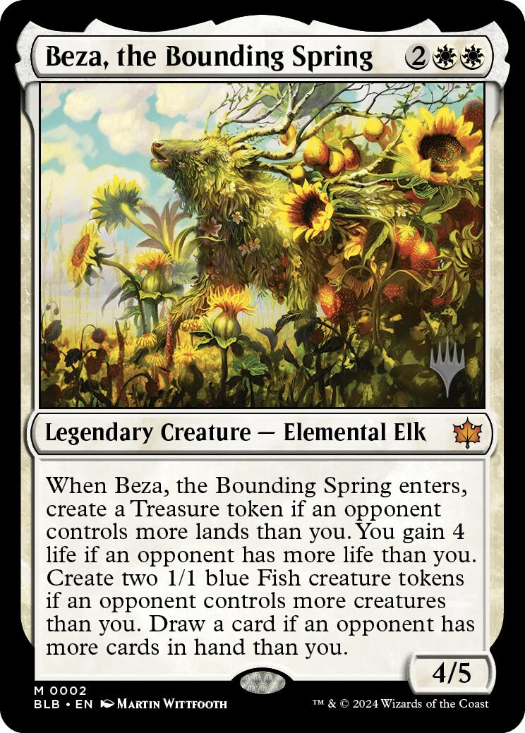 Beza, the Bounding Spring (Promo Pack) [Bloomburrow Promos] | Devastation Store