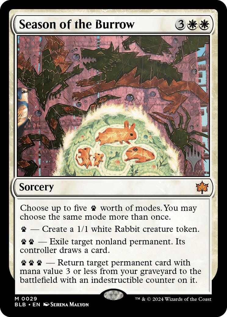 Season of the Burrow (Promo Pack) [Bloomburrow Promos] | Devastation Store