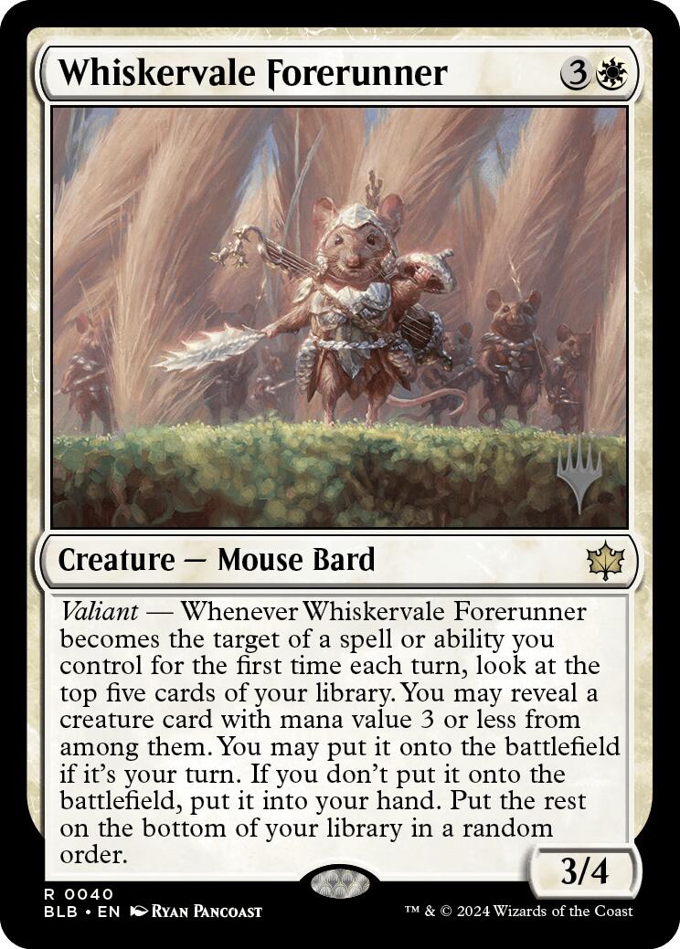 Whiskervale Forerunner (Promo Pack) [Bloomburrow Promos] | Devastation Store
