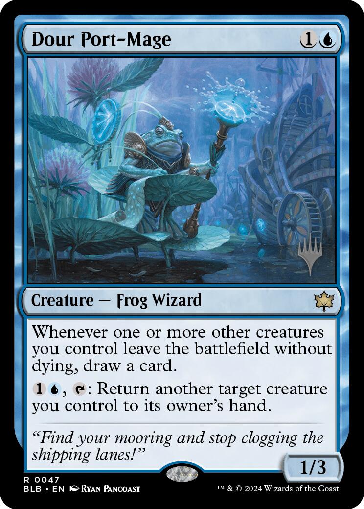 Dour Port-Mage (Promo Pack) [Bloomburrow Promos] | Devastation Store