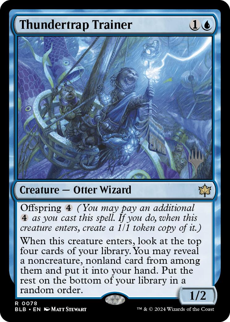 Thundertrap Trainer (Promo Pack) [Bloomburrow Promos] | Devastation Store