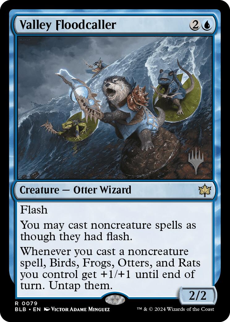 Valley Floodcaller (Promo Pack) [Bloomburrow Promos] | Devastation Store