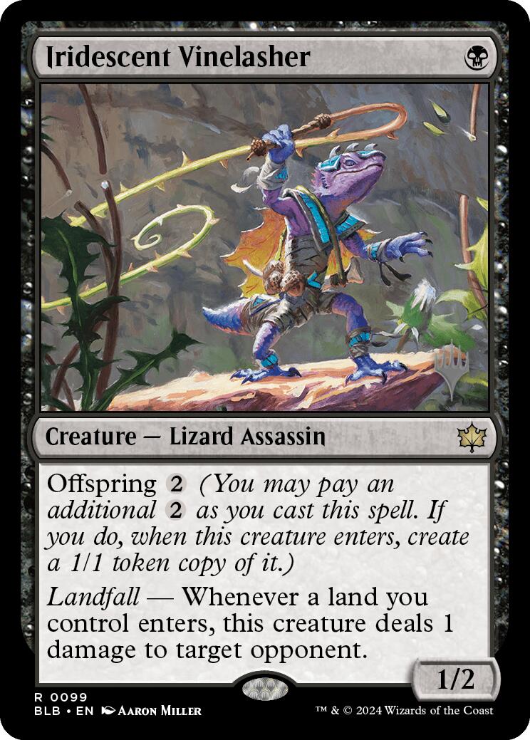 Iridescent Vinelasher (Promo Pack) [Bloomburrow Promos] | Devastation Store
