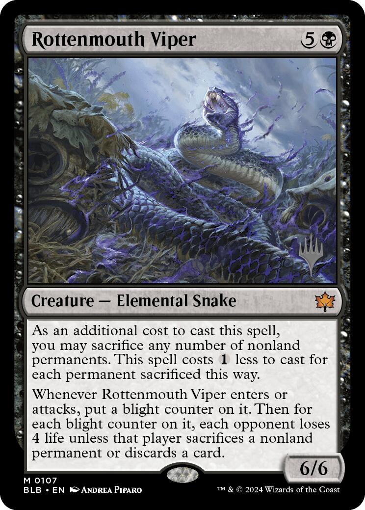Rottenmouth Viper (Promo Pack) [Bloomburrow Promos] | Devastation Store