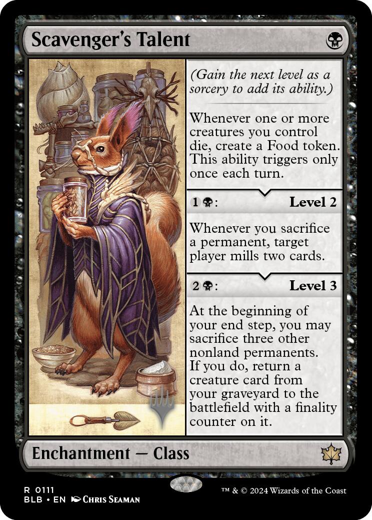 Scavenger's Talent (Promo Pack) [Bloomburrow Promos] | Devastation Store