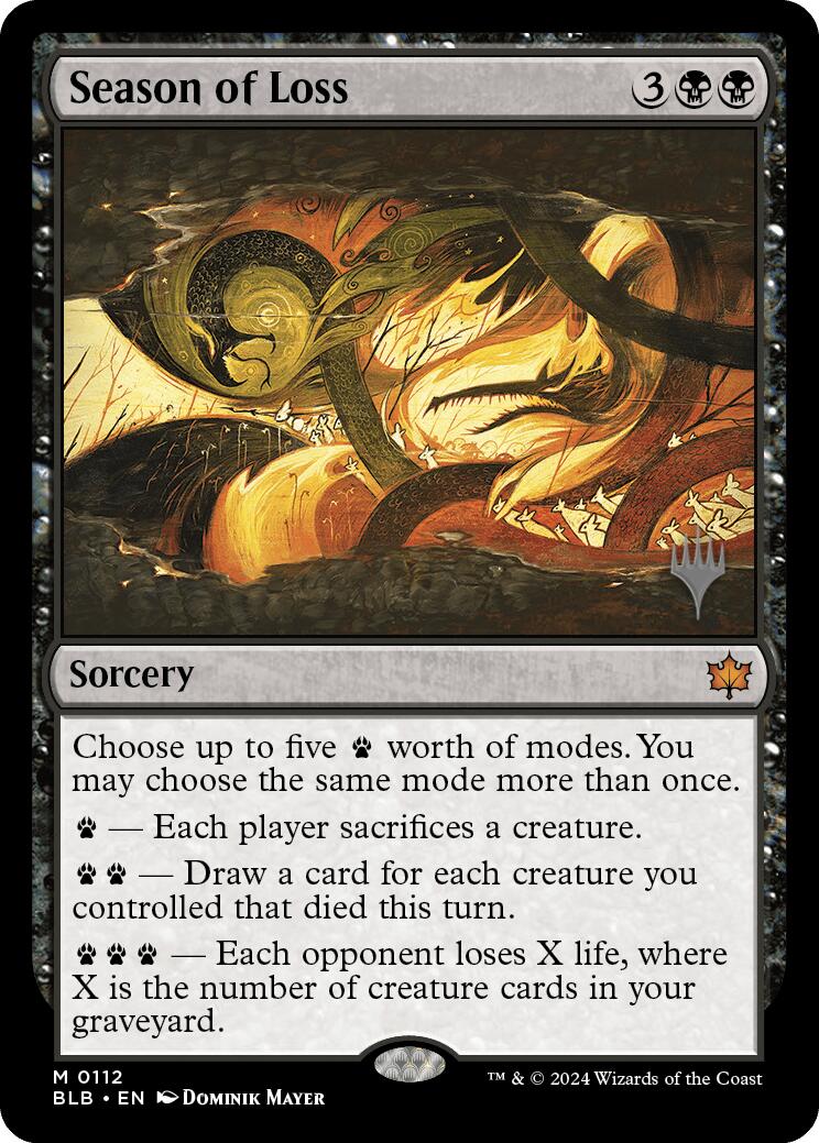 Season of Loss (Promo Pack) [Bloomburrow Promos] | Devastation Store