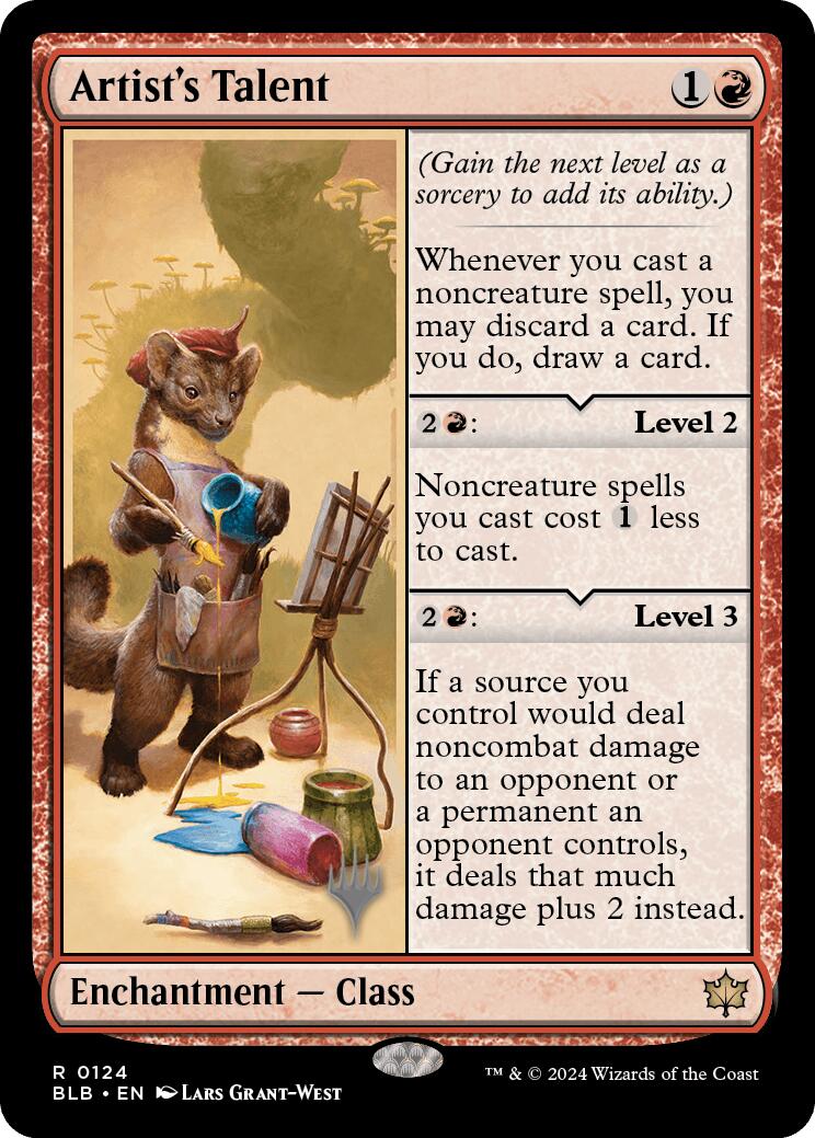 Artist's Talent (Promo Pack) [Bloomburrow Promos] | Devastation Store