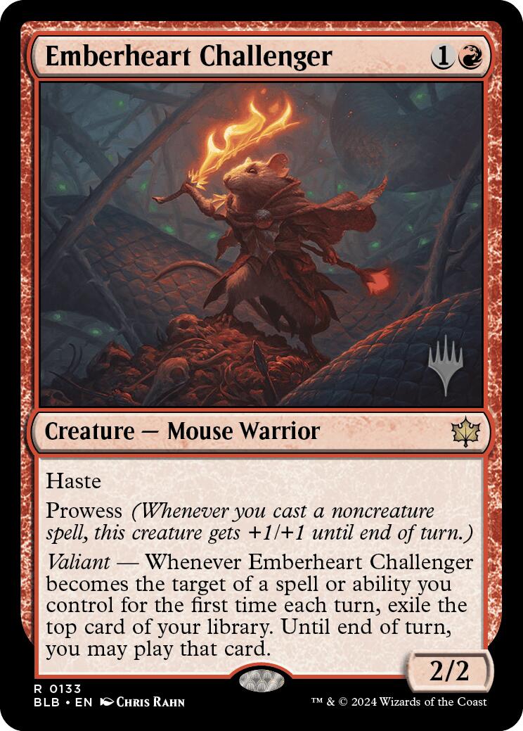 Emberheart Challenger (Promo Pack) [Bloomburrow Promos] | Devastation Store