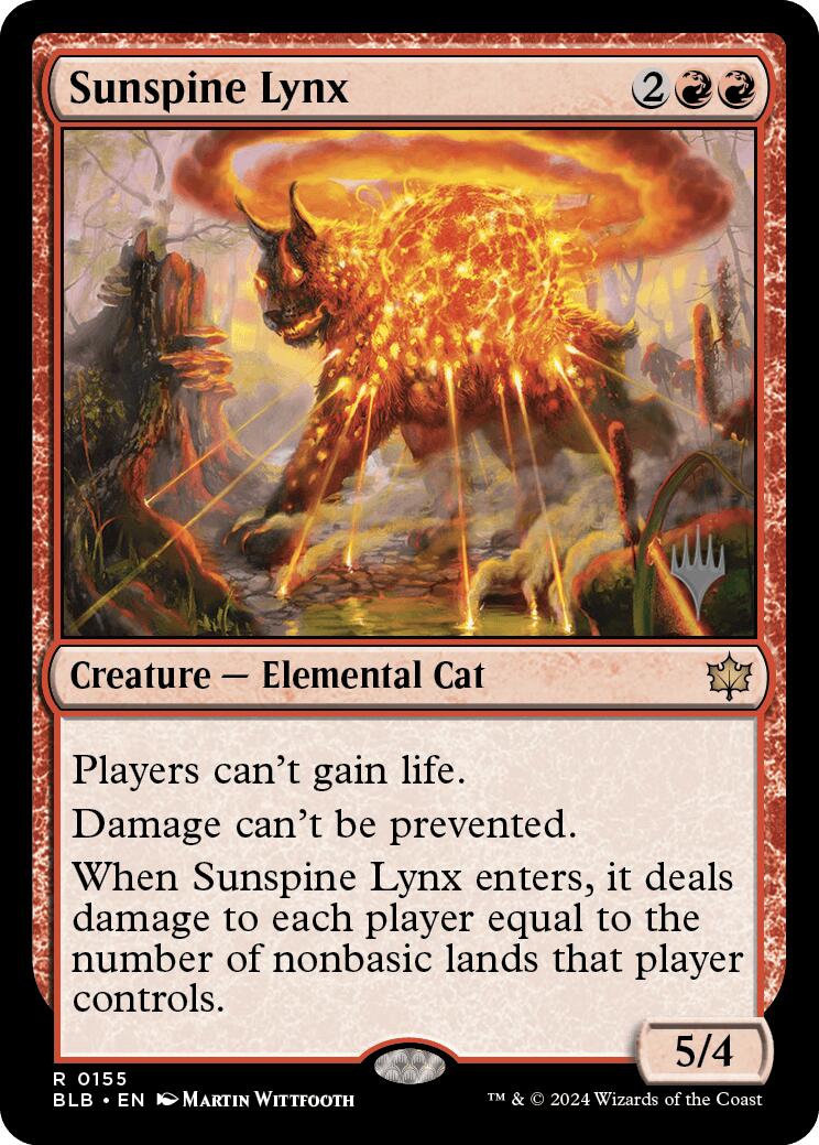 Sunspine Lynx (Promo Pack) [Bloomburrow Promos] | Devastation Store