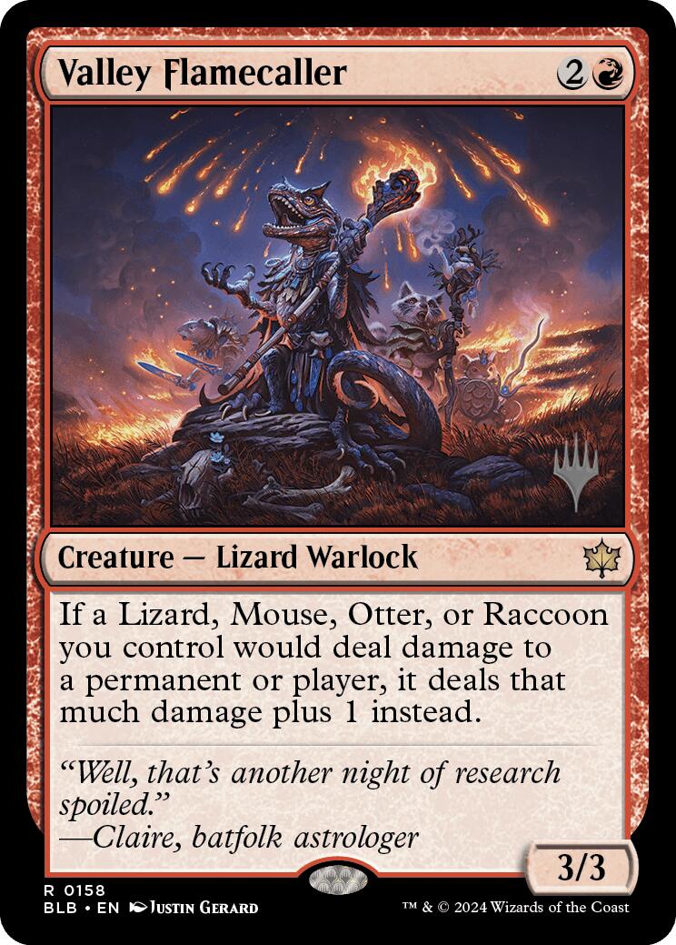 Valley Flamecaller (Promo Pack) [Bloomburrow Promos] | Devastation Store