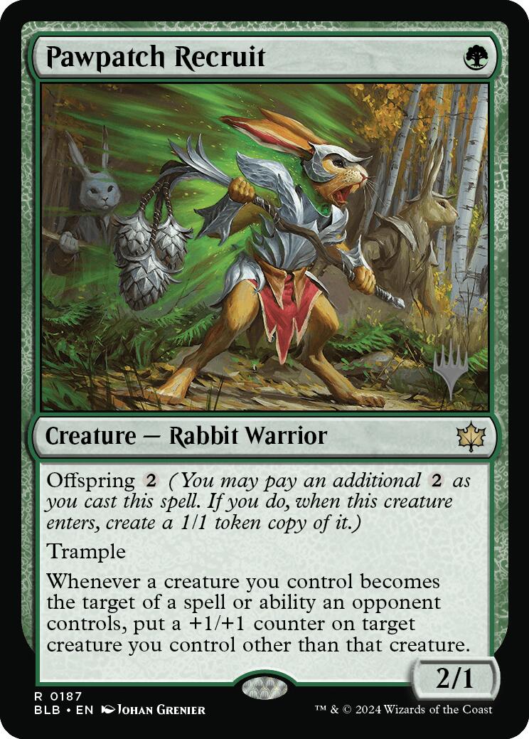 Pawpatch Recruit (Promo Pack) [Bloomburrow Promos] | Devastation Store
