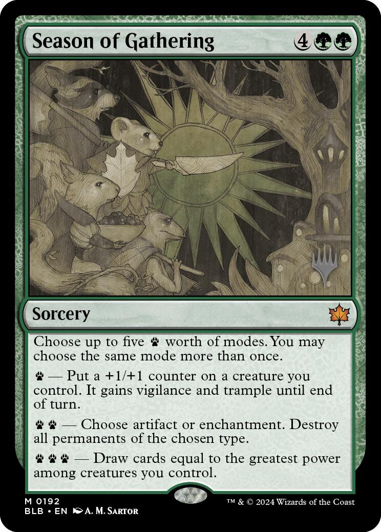 Season of Gathering (Promo Pack) [Bloomburrow Promos] | Devastation Store