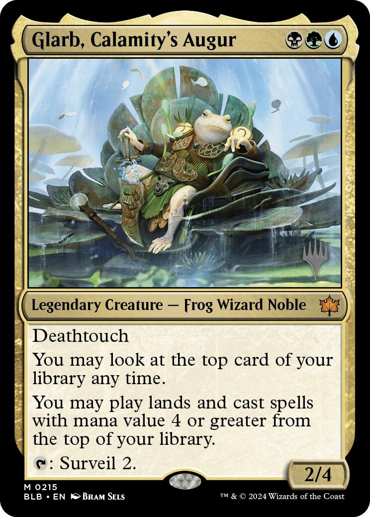 Glarb, Calamity's Augur (Promo Pack) [Bloomburrow Promos] | Devastation Store