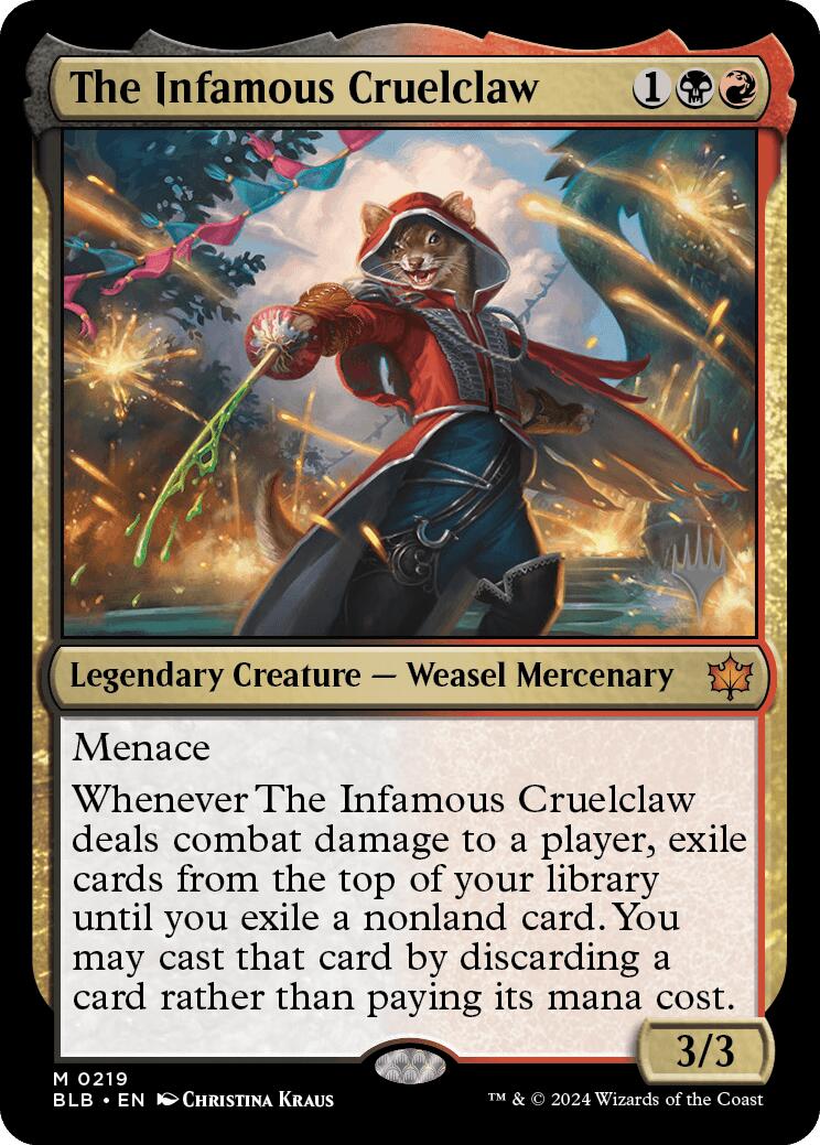 The Infamous Cruelclaw (Promo Pack) [Bloomburrow Promos] | Devastation Store