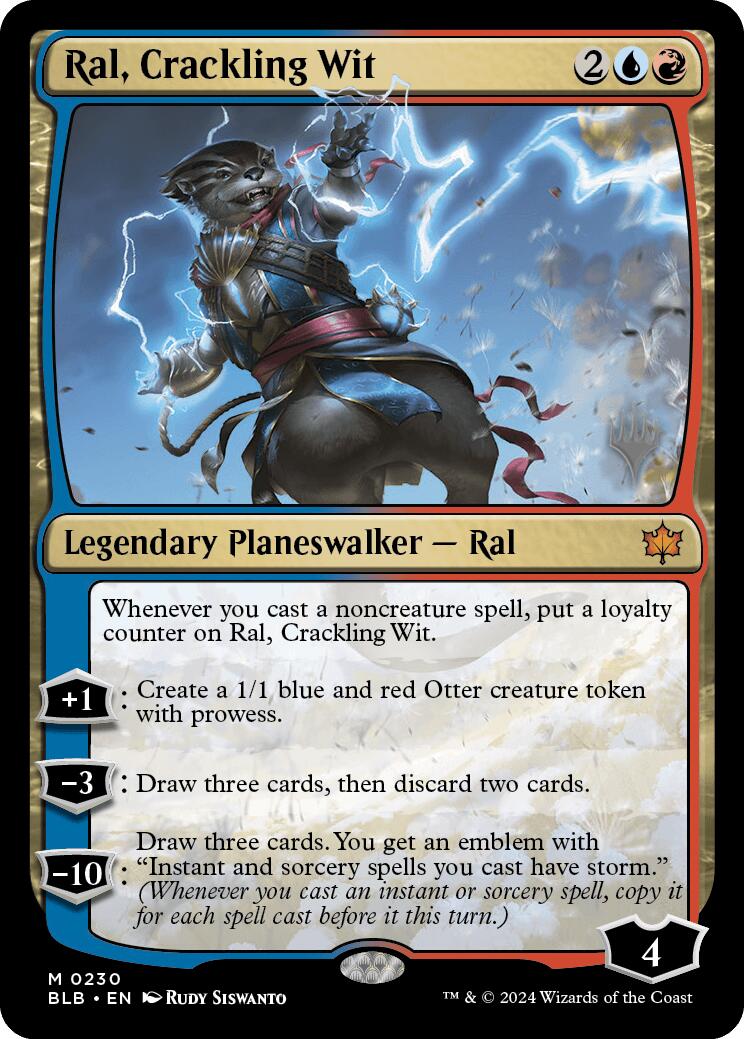 Ral, Crackling Wit (Promo Pack) [Bloomburrow Promos] | Devastation Store