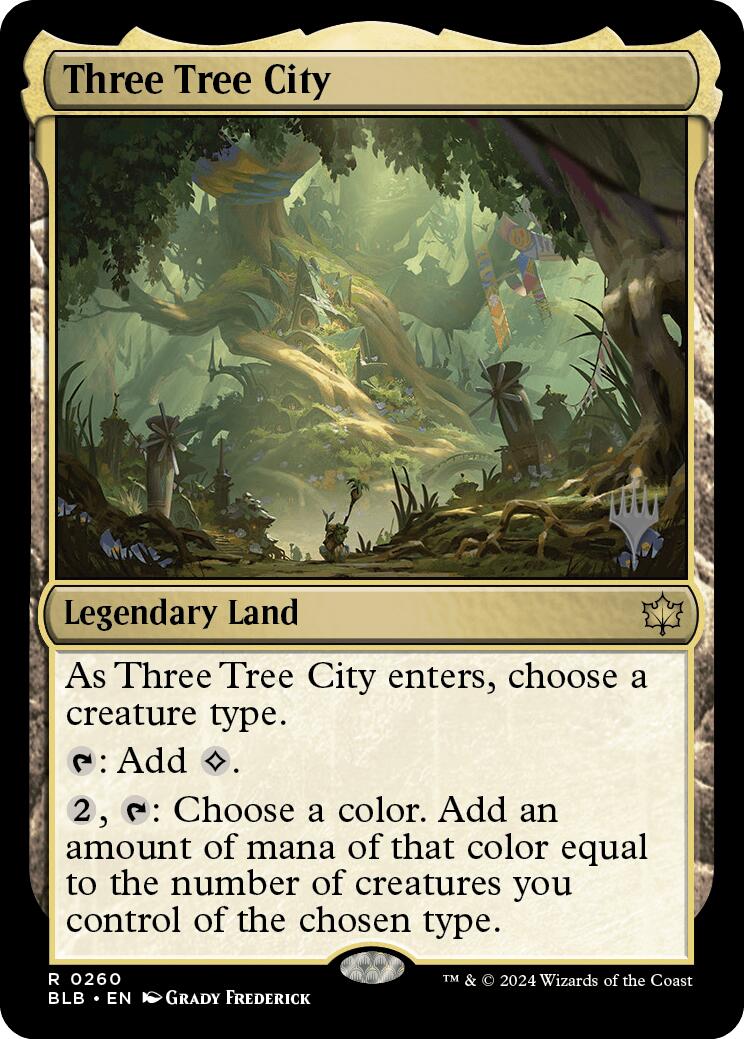 Three Tree City (Promo Pack) [Bloomburrow Promos] | Devastation Store