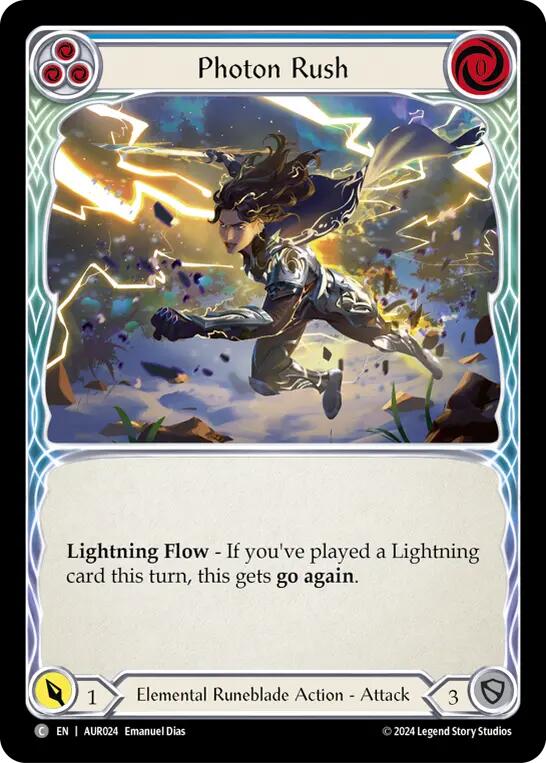 Photon Rush (Blue) [AUR024] (1st Strike) | Devastation Store