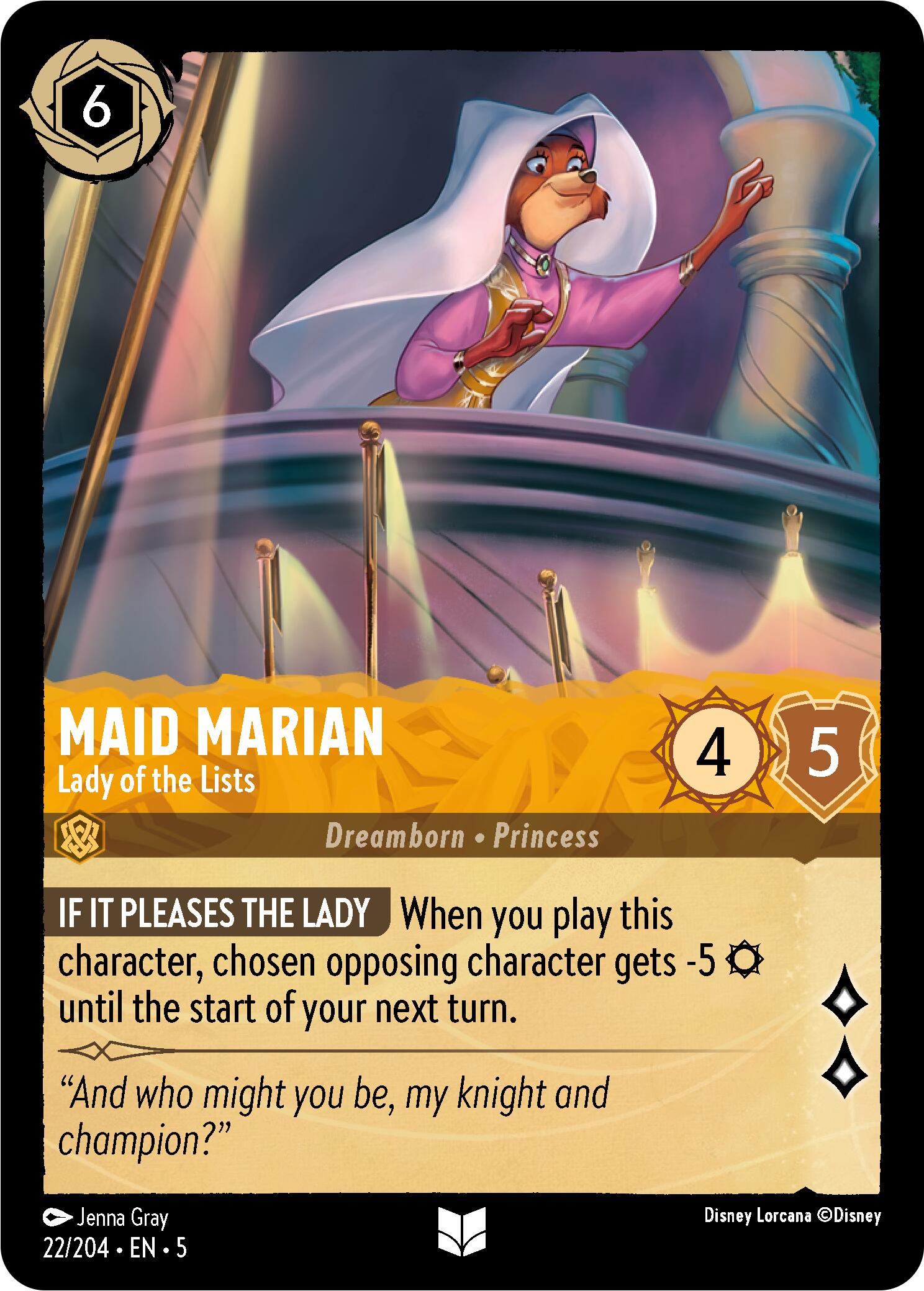 Maid Marian - Lady of the Lists (22/204) [Shimmering Skies] | Devastation Store
