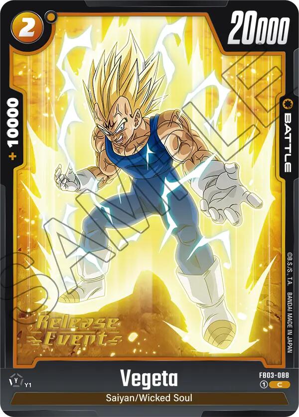 Vegeta (FB03-088) [Raging Roar Release Event Cards] | Devastation Store