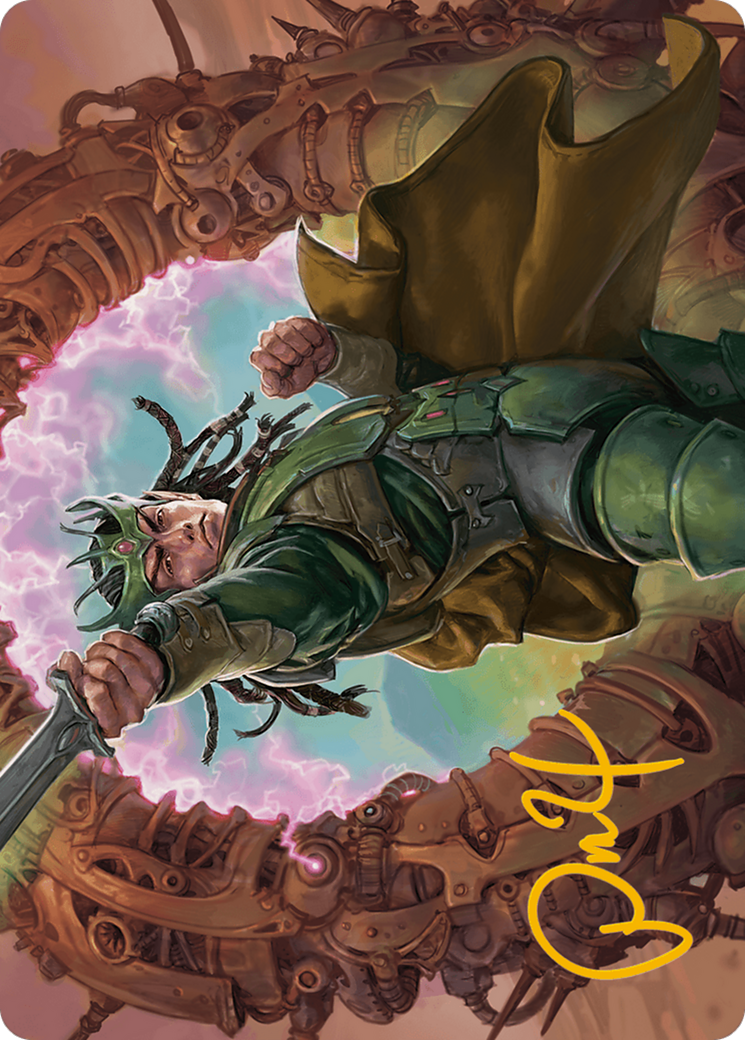Eladamri, Korvecdal Art Card (Gold-Stamped Signature) [Modern Horizons 3 Art Series] | Devastation Store