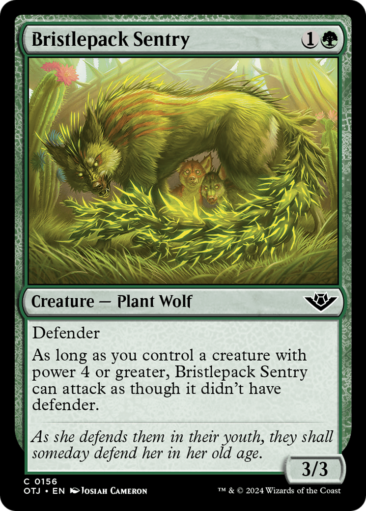 Bristlepack Sentry [Outlaws of Thunder Junction] | Devastation Store