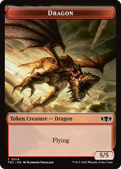 Frog Lizard // Dragon (0014) Double-Sided Token [Tarkir: Dragonstorm Commander Tokens] | Devastation Store