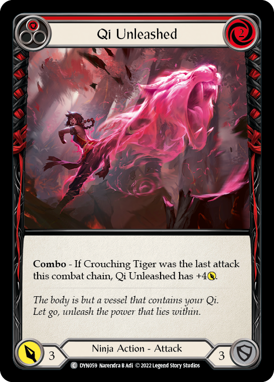 Qi Unleashed (Red) [DYN059] (Dynasty)  Rainbow Foil | Devastation Store