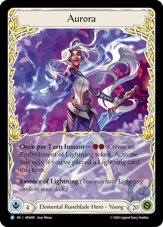 Aurora [ARA001] (Rosetta Aurora Blitz Deck)  Rainbow Foil | Devastation Store