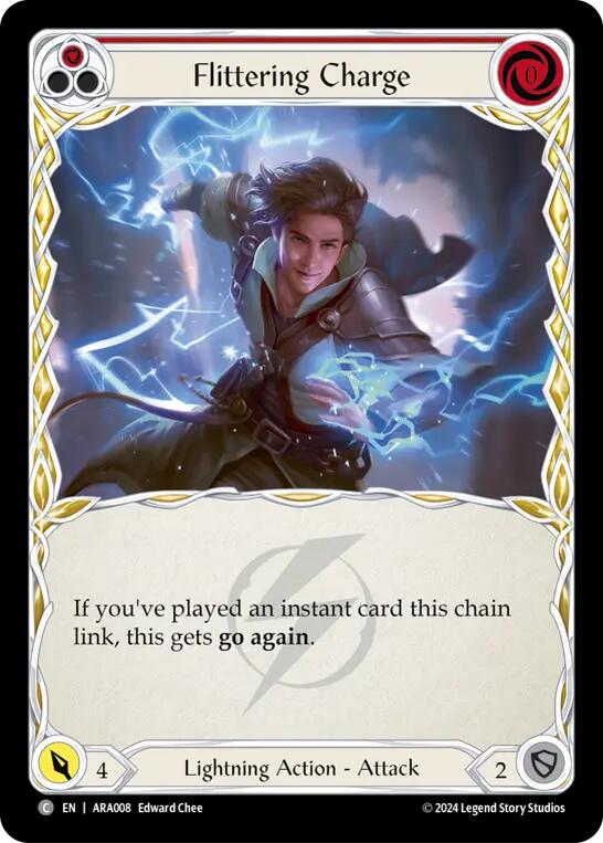 Flittering Charge (Red) [ARA008] (Rosetta Aurora Blitz Deck) | Devastation Store