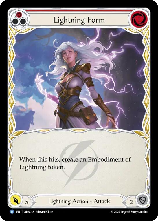 Lightning Form (Red) [ARA012] (Rosetta Aurora Blitz Deck) | Devastation Store