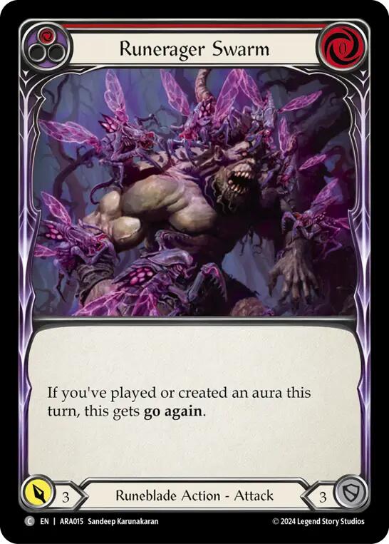 Runerager Swarm (Red) [ARA015] (Rosetta Aurora Blitz Deck) | Devastation Store