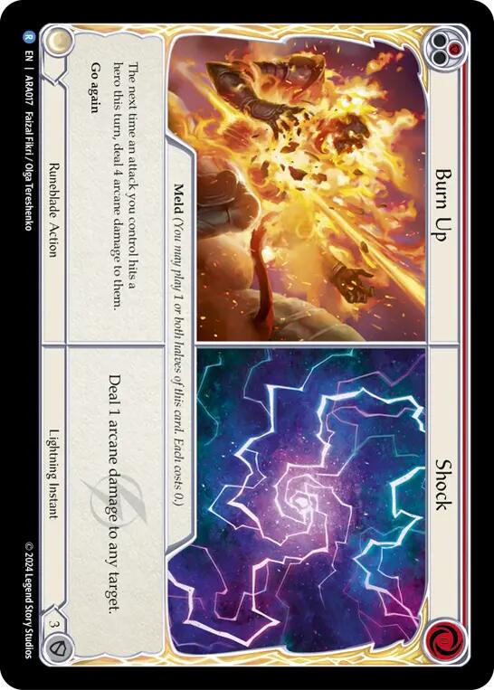 Burn Up // Shock [ARA017] (Rosetta Aurora Blitz Deck) | Devastation Store