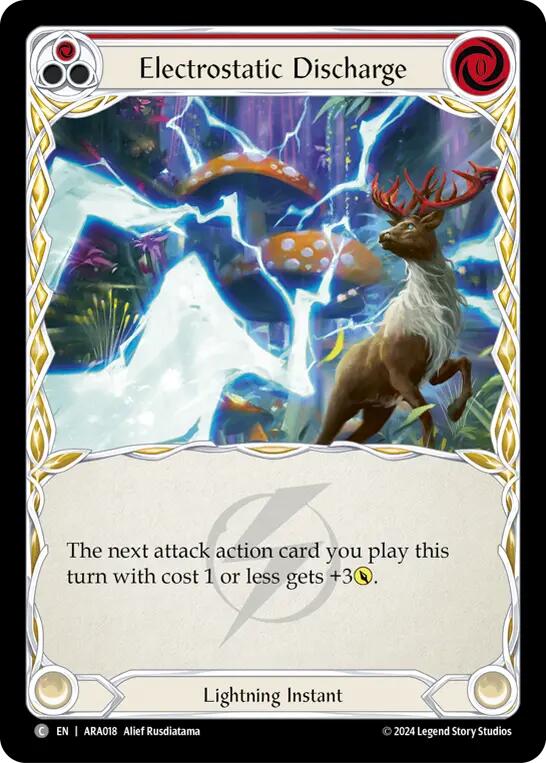 Electrostatic Discharge (Red) [ARA018] (Rosetta Aurora Blitz Deck) | Devastation Store