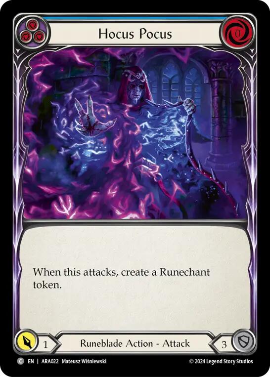Hocus Pocus (Blue) [ARA022] (Rosetta Aurora Blitz Deck) | Devastation Store