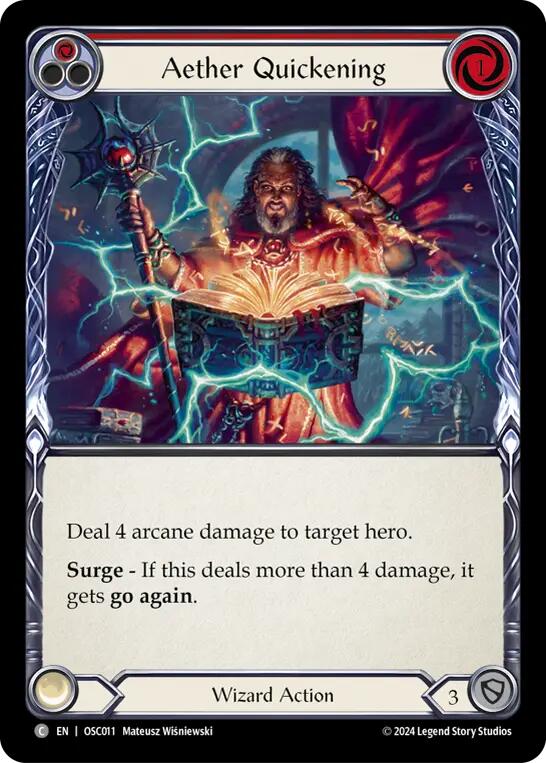 Aether Quickening (Red) [OSC011] (Rosetta Oscilio Blitz Deck) | Devastation Store