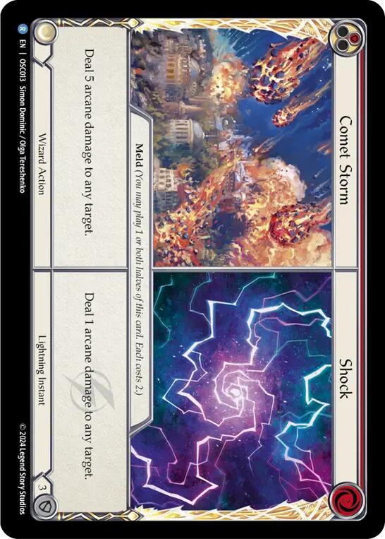 Comet Storm // Shock [OSC013] (Rosetta Oscilio Blitz Deck) | Devastation Store
