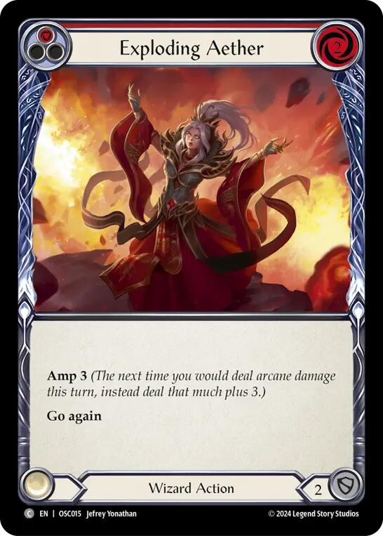 Exploding Aether (Red) [OSC015] (Rosetta Oscilio Blitz Deck) | Devastation Store