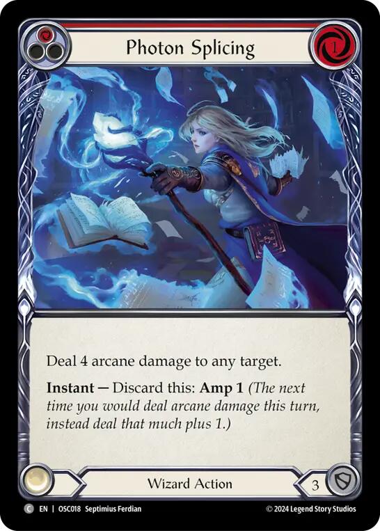 Photon Splicing (Red) [OSC018] (Rosetta Oscilio Blitz Deck) | Devastation Store