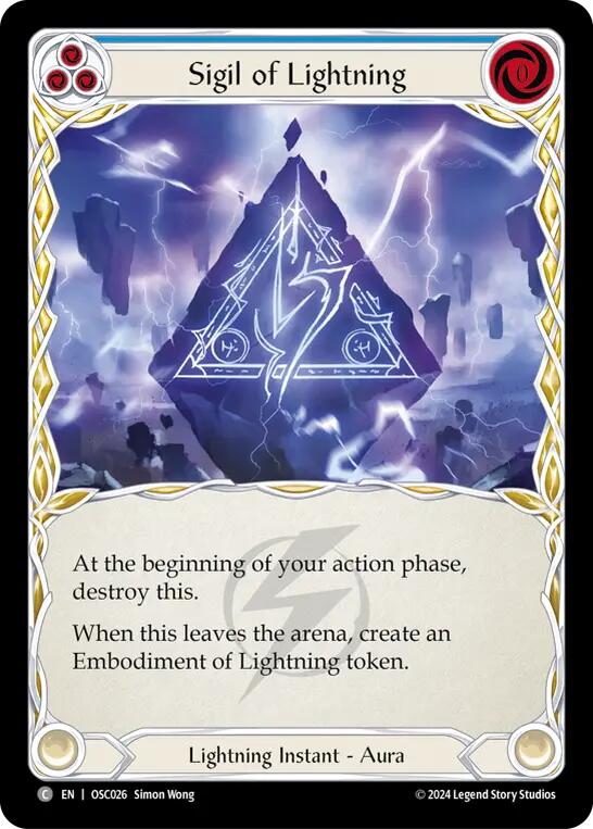 Sigil of Lightning [OSC026] (Rosetta Oscilio Blitz Deck) | Devastation Store