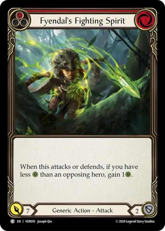 Fyendal's Fighting Spirit (Red) [VER010] (Rosetta Verdance Blitz Deck) | Devastation Store