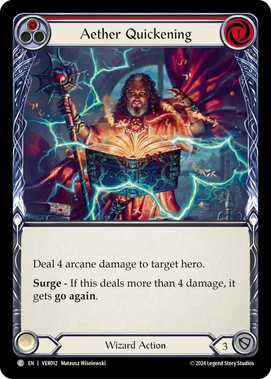 Aether Quickening (Red) [VER012] (Rosetta Verdance Blitz Deck) | Devastation Store