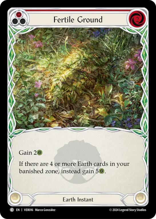 Fertile Ground (Red) [VER016] (Rosetta Verdance Blitz Deck) | Devastation Store