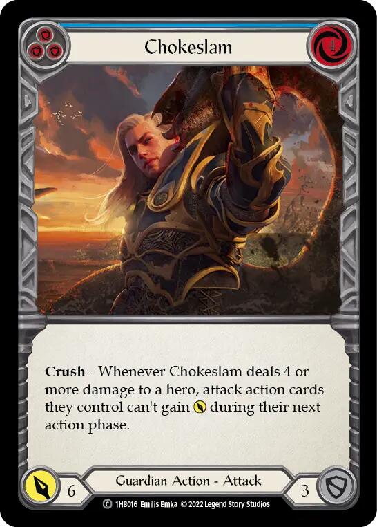 Chokeslam (Blue) [1HB016] (History Pack 1 Bravo Blitz Deck) | Devastation Store